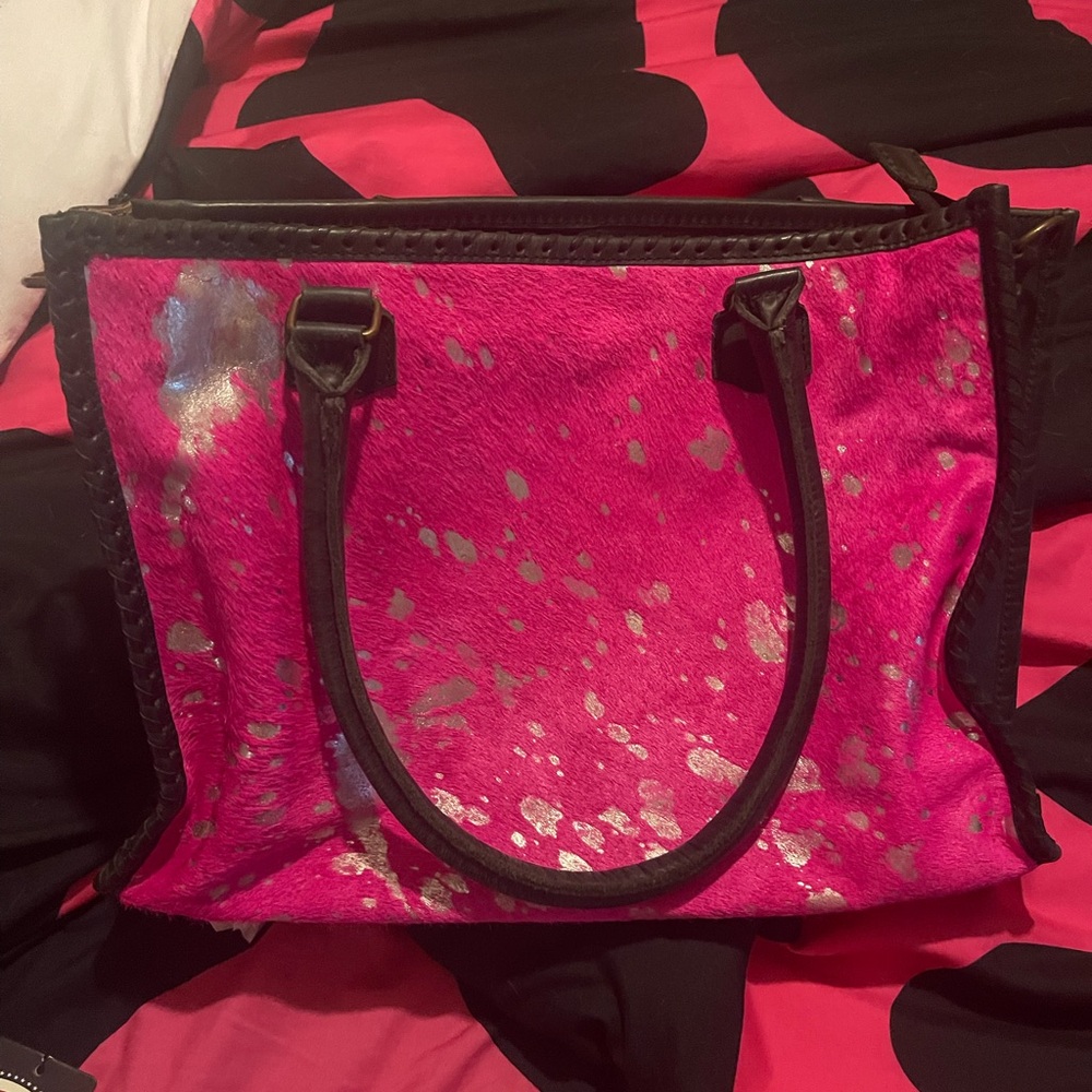 American Darling Pink and Silver Tote